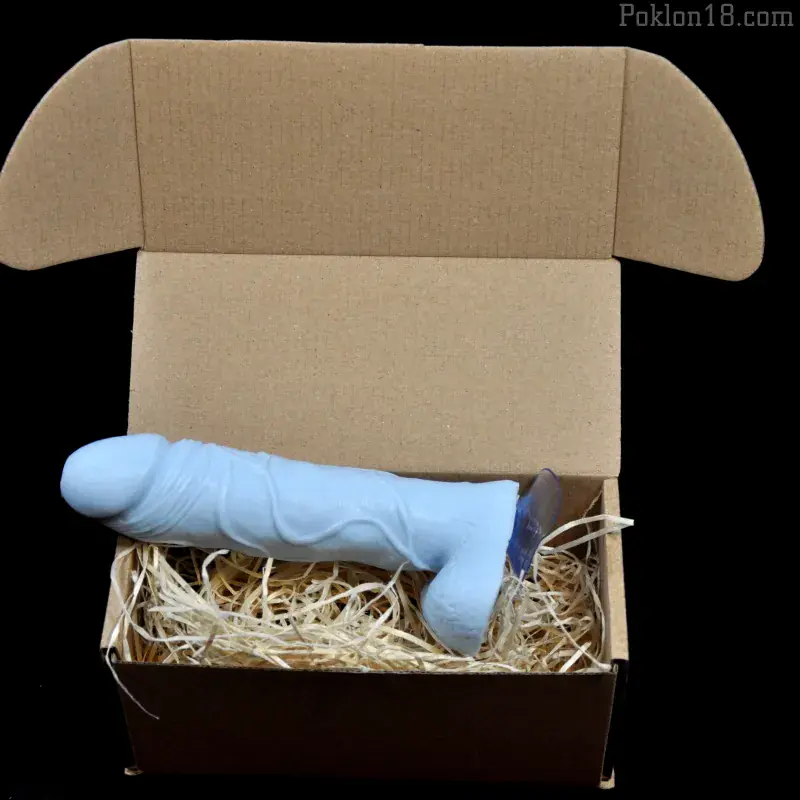 Plavi penis sapun sa vakumskom čašicom