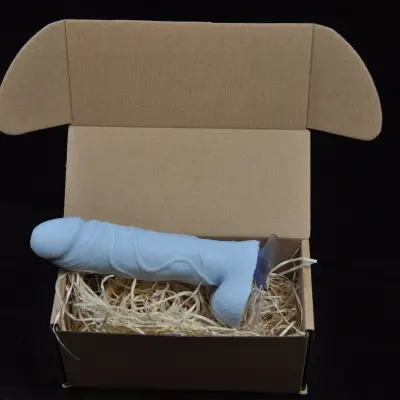 Sapun «Penis» sa leplivim gumicom plavi